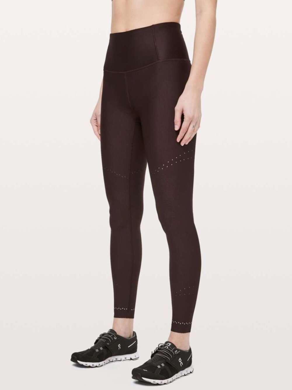 Size 8 Lululemon Zoned In Tight Women's Leggings With Waistband Pocket